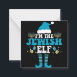 I'm the Jewish Elf Funny Hanukkah Menorah Gift Note Card<br><div class="desc">funny, hanukkah, chanukah, gift, birthday, jewish, jew, holiday, elf</div>