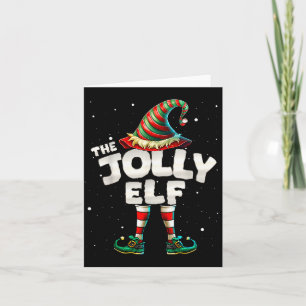 I'm The Jolly Elf Family Matching Group Christmas Card