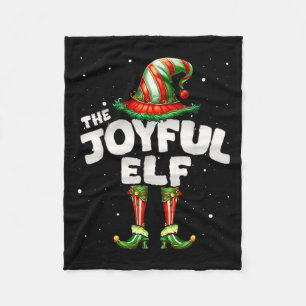 I'm The Joyful Elf Family Matching Group Christmas Fleece Blanket