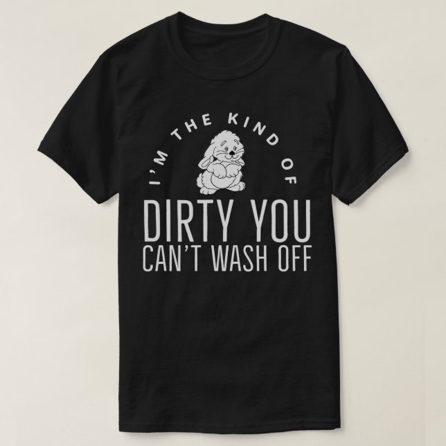 I'm The Kind of Dirty Snowbunny Queen of Spades BB T-Shirt (Design Front)