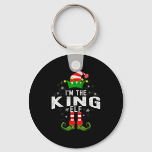 I'm The King Elf Christmas Family Pjs Costume Keychain