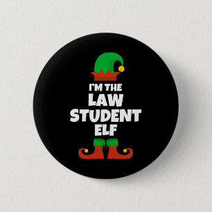 I'm The Law Student Elf Family Pajama Christmas Fu Button