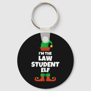 I'm The Law Student Elf Family Pajama Christmas Fu Keychain