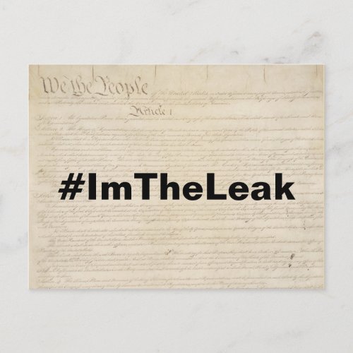 Im the Leak Resistance Postcard