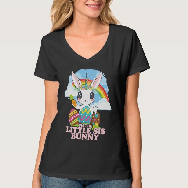I'm The Little Sis Bunny Family Matching Easter Un T-Shirt (Front)