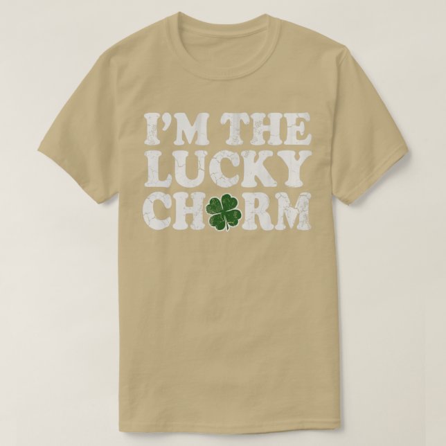 Im The Lucky Charm St Patricks Day Couples Irish F T-Shirt (Design Front)
