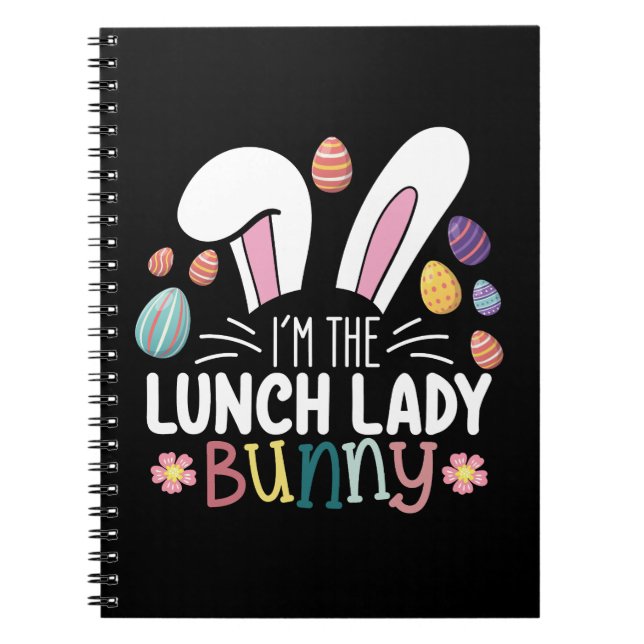 I'm The Lunch Lady Bunny Easter Matching Notebook (Front)