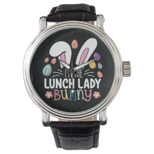 I'm The Lunch Lady Bunny Easter Matching Watch