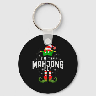 I'm The Mahjong Elf Christmas Family Pjs Costume Keychain