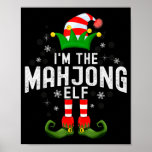 I&#39;m The Mahjong Elf Christmas Family Pjs Costume  Poster