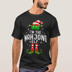 I'm The Mahjong Elf Christmas Family Pjs Costume  T-Shirt