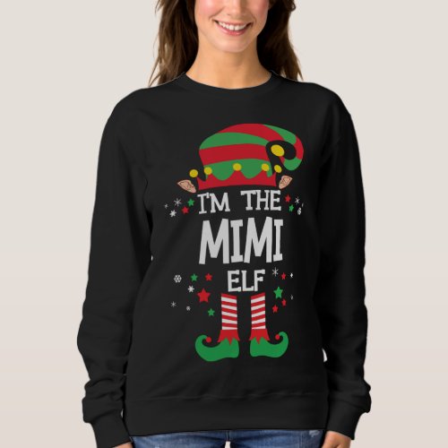 Im The Mama Elf Matching Family Group Christmas Sweatshirt