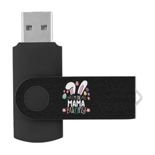I'm The Mama Mom Bunny Easter Family Matching Flash Drive