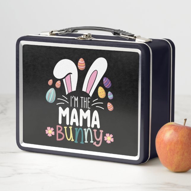 I'm The Mama Mom Bunny Easter Family Matching Metal Lunch Box (In Situ)