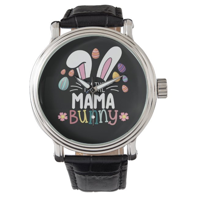 I'm The Mama Mom Bunny Easter Family Matching Watch (Front)