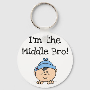 I'm the Middle Bro Tshirts and Gifts Keychain