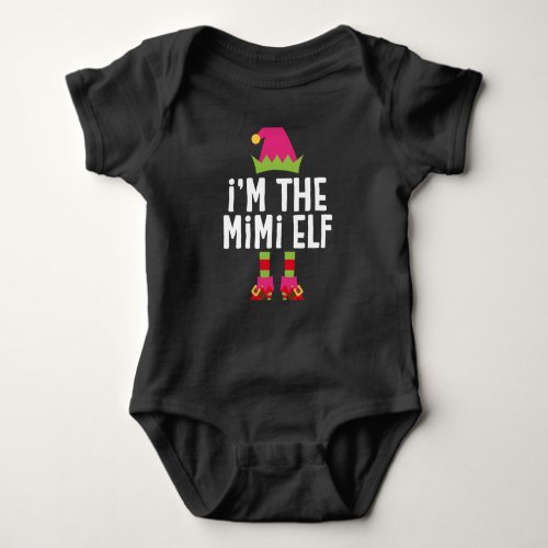 Im The Mimi Elf Matching Christmas Costume Baby Bodysuit