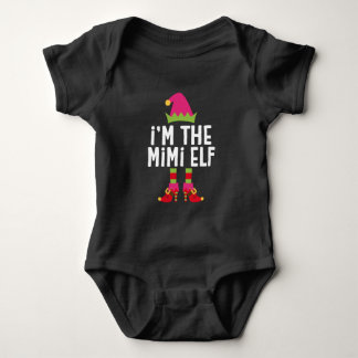 I'm The Mimi Elf Matching Christmas Costume Baby Bodysuit
