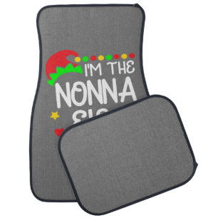 I'm The Nonna Elf Shirt Christmas Family Elf Costu Car Floor Mat
