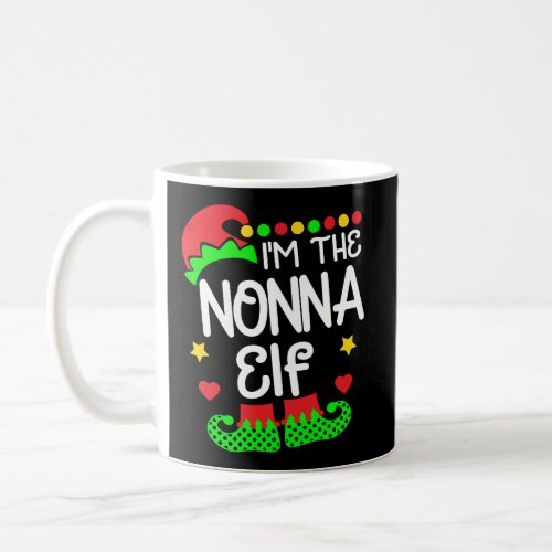 IM The Nonna Elf Shirt Christmas Family Elf Costu Coffee Mug