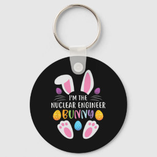 I'm The Nuclear Engineer Bunny Funny Easter Day Ra Keychain