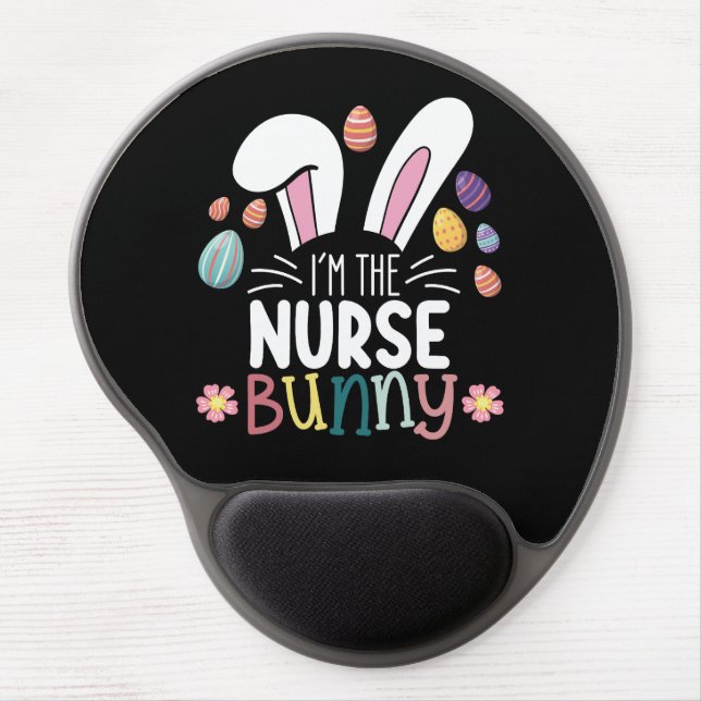 I'm The Nurse Bunny Easter Matching Gel Mouse Pad (Front)