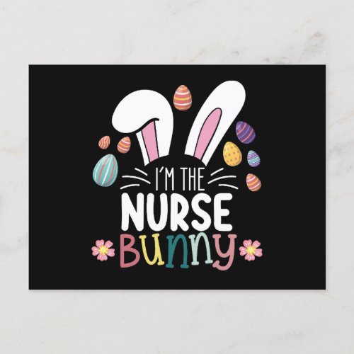 Im The Nurse Bunny Easter Matching Postcard