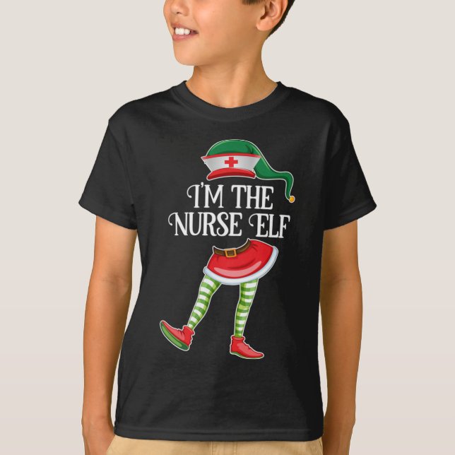 Im the Nurse Elf Christmas Matching RN LPN Medical T-Shirt (Front)
