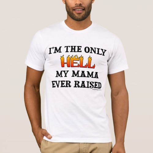 Im the only Hell my moma ever raised T_Shirt