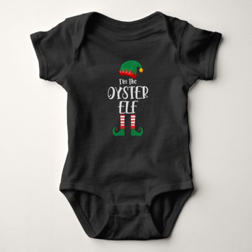 Im The Oyster Elf Matching Christmas Baby Bodysuit