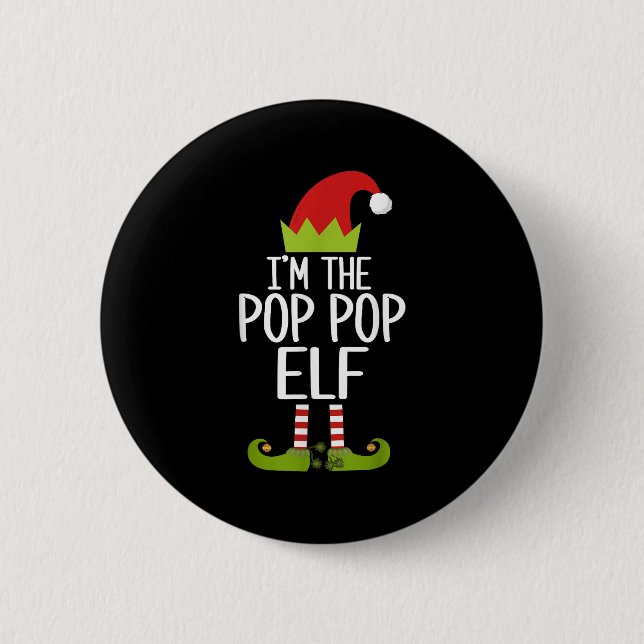 I'm The P P Elf Shirt Matching Christmas Family S_ Button (Front)