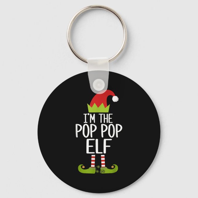 I'm The P P Elf Shirt Matching Christmas Family S_ Keychain (Front)