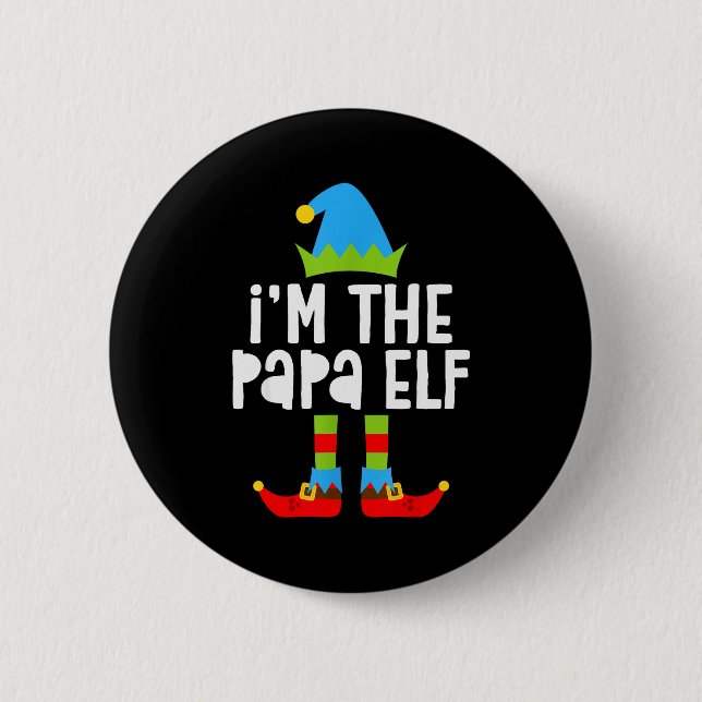 I'm The Papa Elf Shirt Men Matching Elf Papa Chris Button (Front)