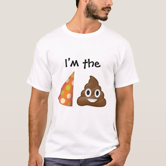 I'm the party pooper emoji T-shirt (Front)