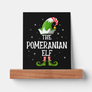 Im the Pomeranian Elf Family Matching Group Christ Picture Ledge