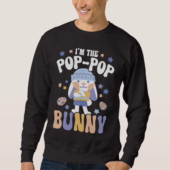 I'm The Pop Pop Bunny Rabbit Whisperer Animal Bunn Sweatshirt (Front)