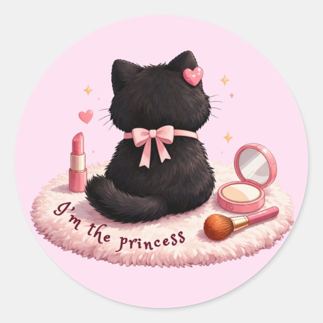 I'm the Princess Classic Round Sticker (Front)
