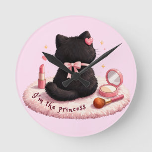 I'm the Princess Round Clock