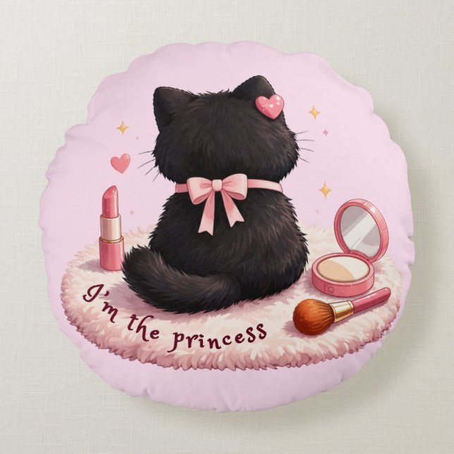 I'm the Princess Round Pillow (Front)