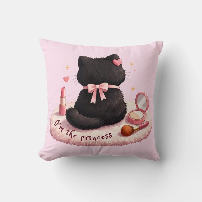 I'm the Princess Throw Pillow (Front)