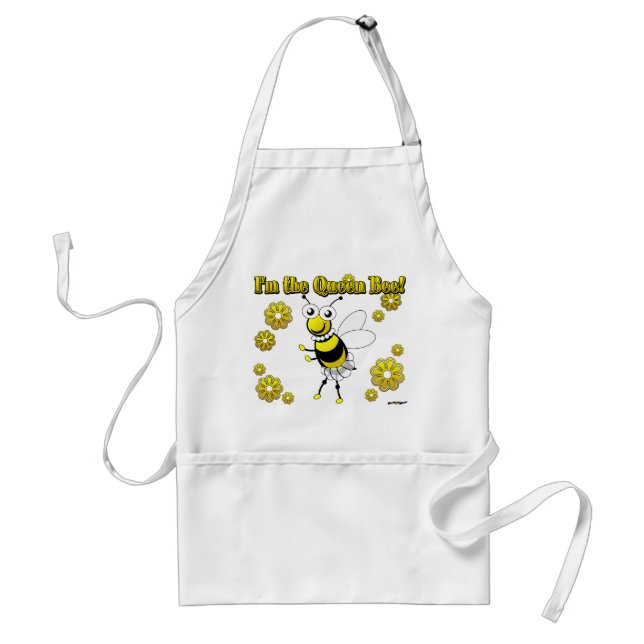 I'm the Queen Bee! Adult Apron (Front)