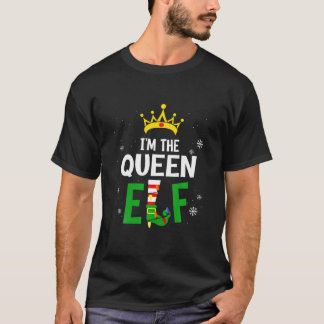 I'm The Queen Elf Matching Family Group Christmas T-Shirt