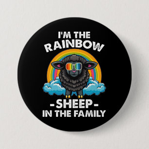 I'm The Rainbow Sheep In The Family Pride Month Button