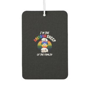 Im The Rainbow Sheep Of The Famliy Present Air Freshener