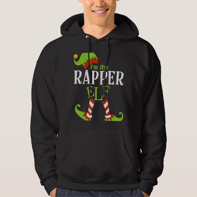 I'm The RAPPER Elf Family Group Matching PJ Christ Hoodie (Front)