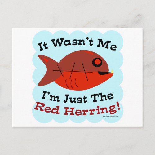 Im the Red Herring Postcard