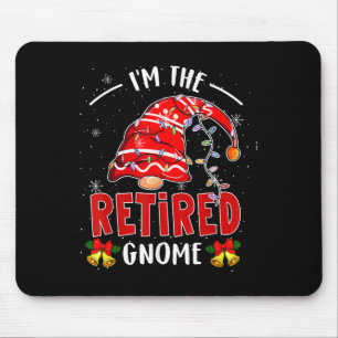 I'm The Retired Gnome Christmas Retirement Gnome L Mouse Pad