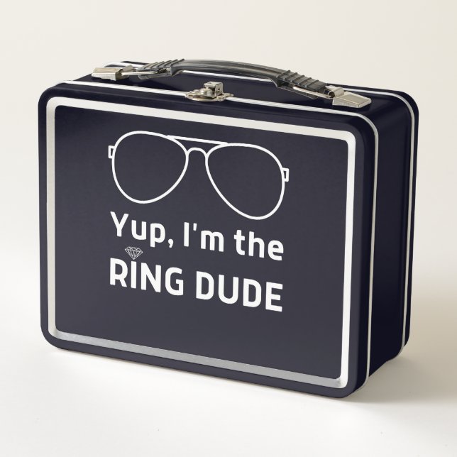Im the ring dude funny wedding ring kids metal lunch box (Front)