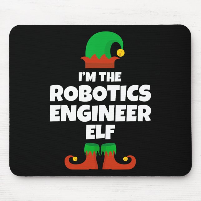 I'm The Robotics Engineer Elf Family Pajama Christ Mouse Pad (Front)