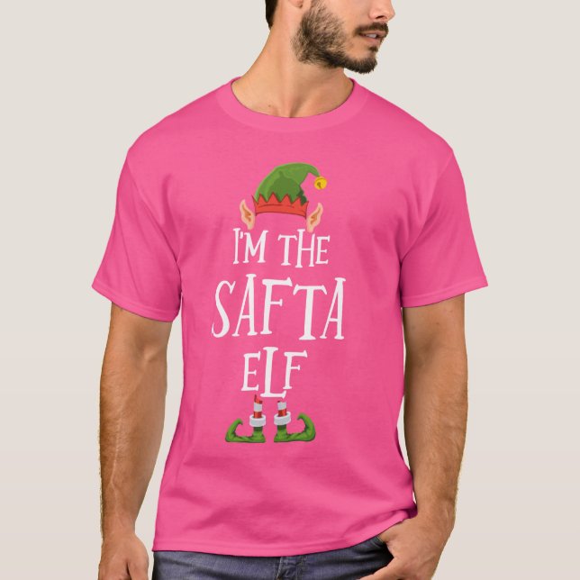 I'm the Safta Elf Graphic - Funny Ugly Christmas A T-Shirt (Front)